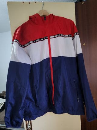 Chaqueta Cortavientos Tricolor