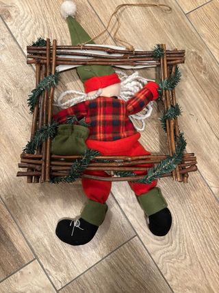 Corona decorativa Babbo Natale