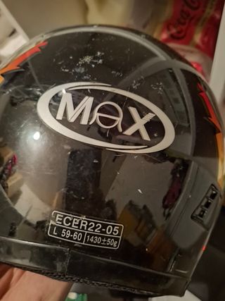 Casco Motocross Negro y Amarillo