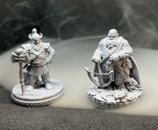 Miniaturas Resina: Enano Ballestero y Guerrero