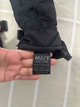 Guantes de Nieve Matt Negro