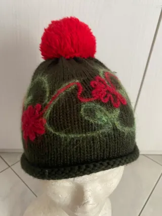 Cappello bambina lana merino Regina