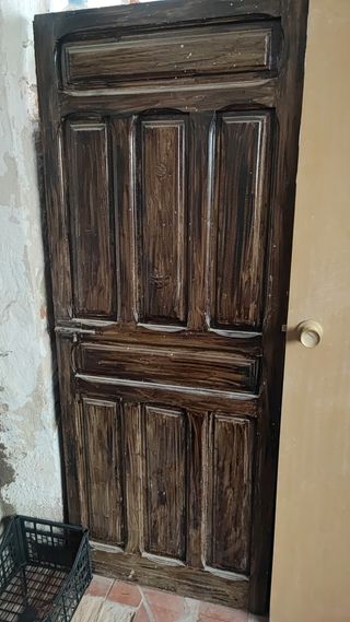 Puerta madera vintage
