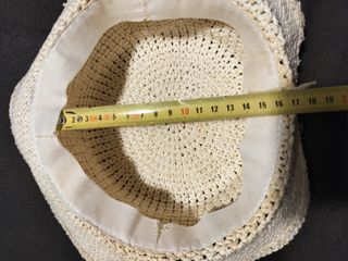 Sombrero de rafia blanco