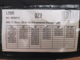 Cadenas de tela para nieve Danokar 1 par