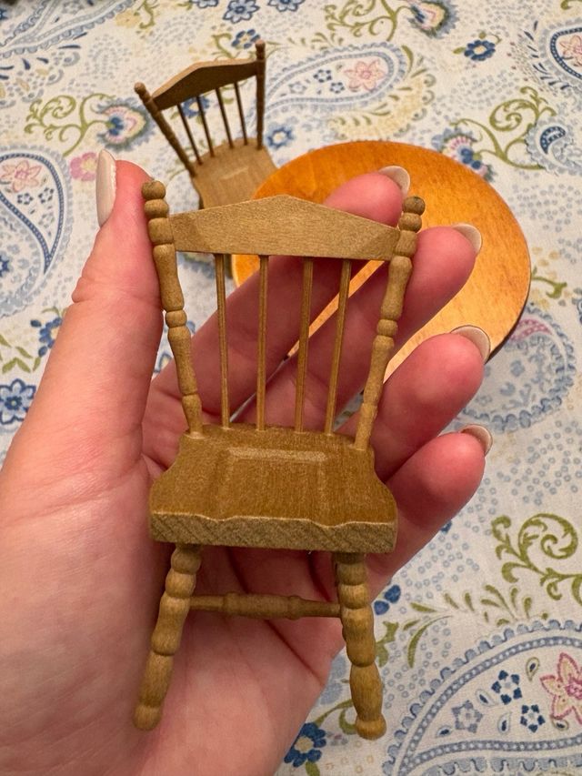 Lote Muebles Miniatura Casa Rústica