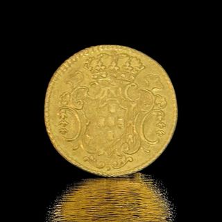 1/2 Escudo Portugal 1730 Gold Coin