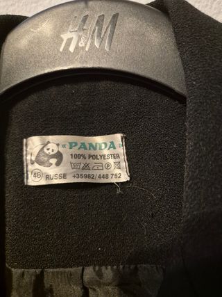 Americana Panda Negra Mujer