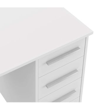 Scrivania bianca con 4 cassetti T80530MM01LVO
