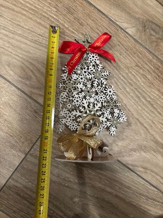 Coppia alberi Natale con brillantini