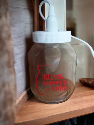 Lampada Nutella Vetro Rosso