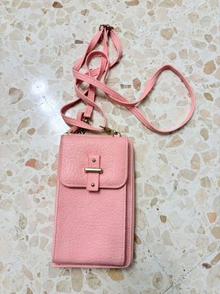 Bolso/Cartera Rosa con Correa