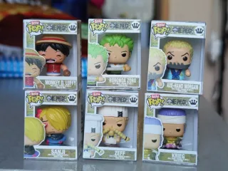  6 Figuras Funkos Bittys Pop! One Piece Bittys