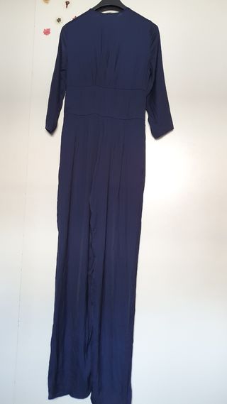 Mono azul satinado Zara