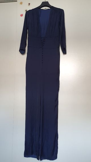 Mono azul satinado Zara