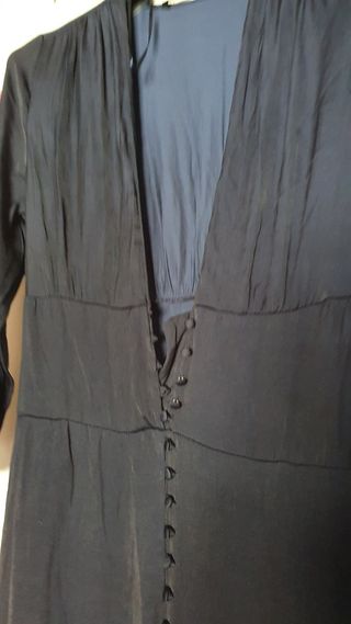 Mono azul satinado Zara
