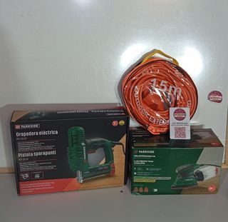 Kit profesional Parkside Grapadora y Lijadora 