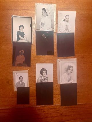Fotos y Negativos en placa años 60.