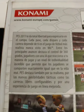 PES 2011 Wii Konami Pro Evolution Soccer