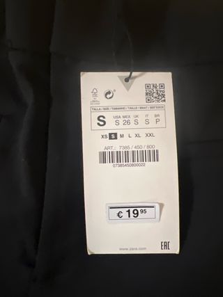 Pantalón Zara Azul Talla S