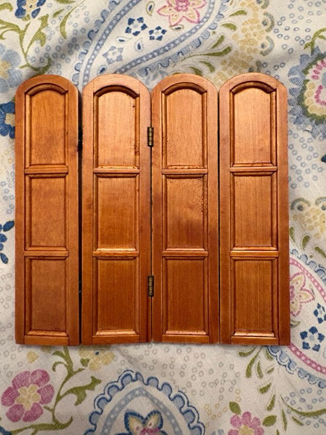 Conjunto dormitorio casa muñecas rústico