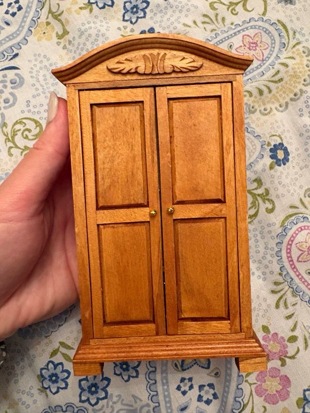 Conjunto dormitorio casa muñecas rústico