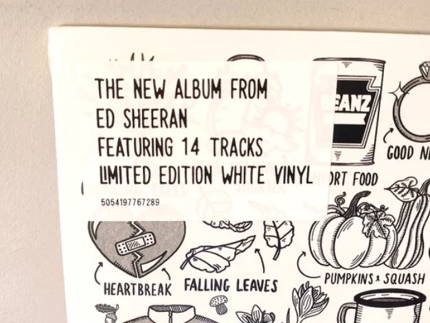 LP BLANCO -Ed Sheeran