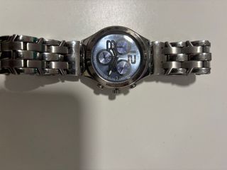Reloj hombre Swatch plateado