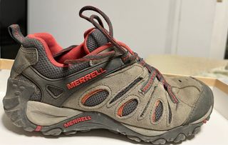 Zapatillas Merrell Trekking Beige/Rojo