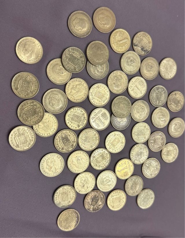Lote 50 monedas 1 Pta
