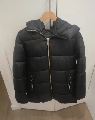 Chaquetón Mango Talla M Negro