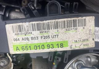Motor Mercedes C220 CDI W205 2016 651.921 2.2 CDI