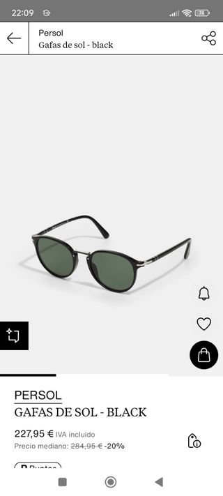 Gafas de sol Persol negras