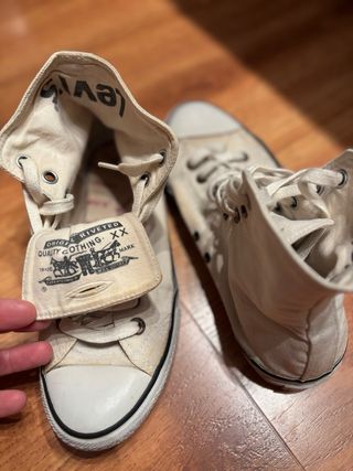 Zapatillas Levi's caña alta blanco