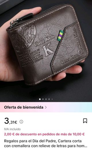 Cartera Carr Ken Marrón Cremallera