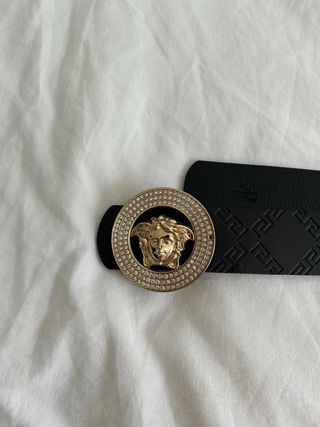Cinturón Versace Medusa Dorado y Negro