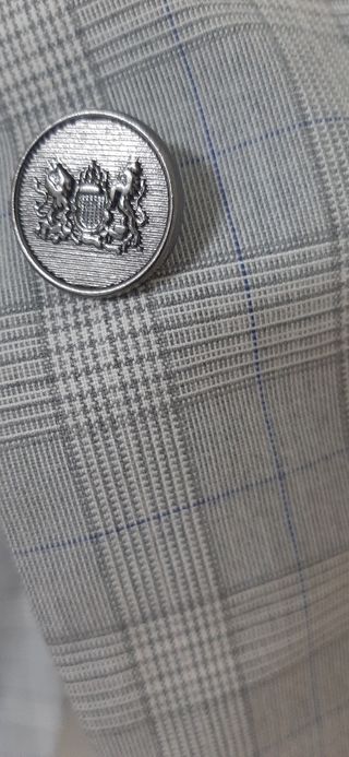 Chaqueta Zara cuadros gris