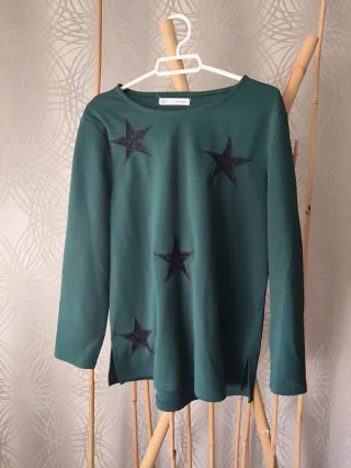 Camiseta Sfera estrellas verde Talla S