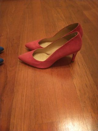 Zapatos Lolita Blu Tacon Azul o Rosa