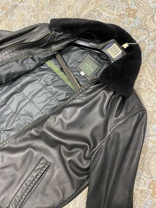 Cazadora Piel Roberto Verino Negra Talla L