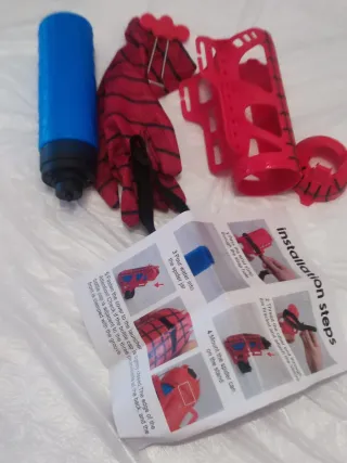Juego Spiderman lanzador y guantes