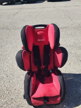 Silla de coche RECARO roja y negra sin ISOFIX