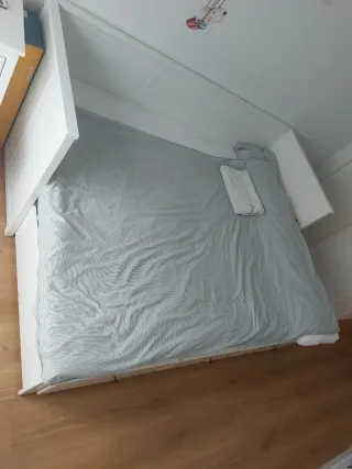 Cama Diván Ikea Hemnes Madera y Tela