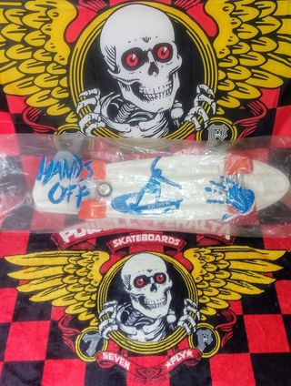 Skate Skider Old School Blanco