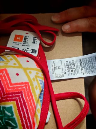 Bikini Decathlon Talla M Estampado Geométrico