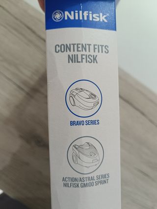 5 Sacos Nilfisk One + Prefiltro