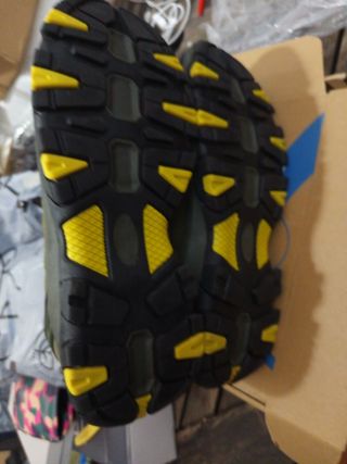 Zapatillas de senderismo ZHJLUT verde y amarillo