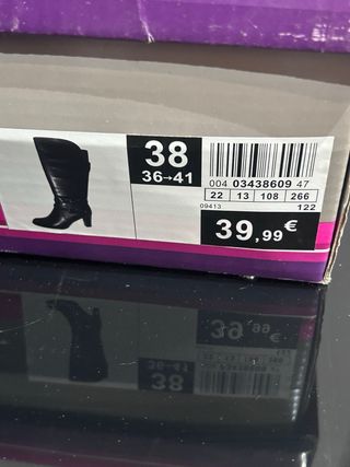 Botas altas tacón Loupeana negras