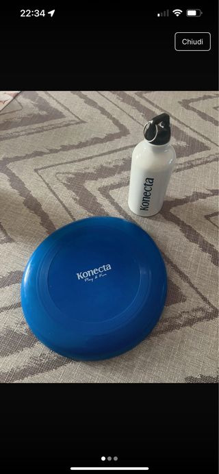 Borraccia termica e frisbee Konecta