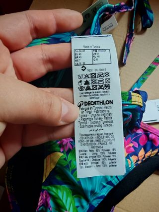 Bikini Decathlon Talla M Estampado Tropical